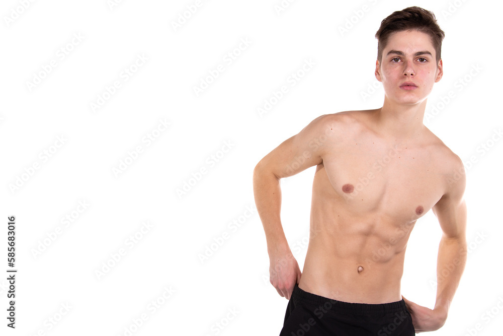 Young attractive guy posing in the studio. Young attractive guy posing in the studio.