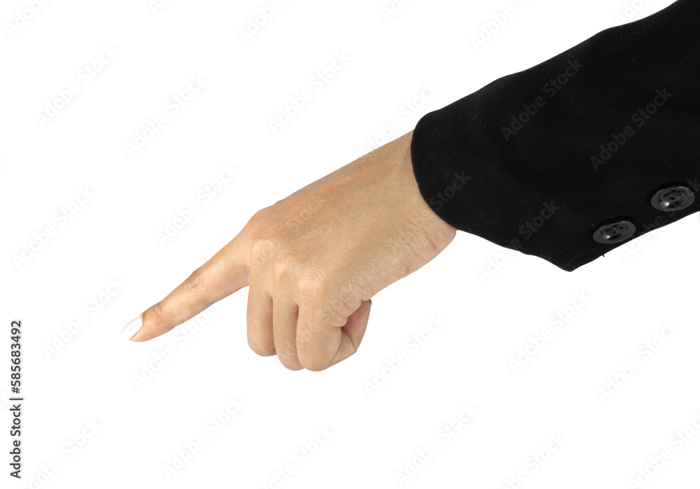business hand pointing on transparent background png file business hand pointing on transparent background png file