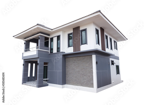 house modern contemporary style on transparent background png file © geargodz