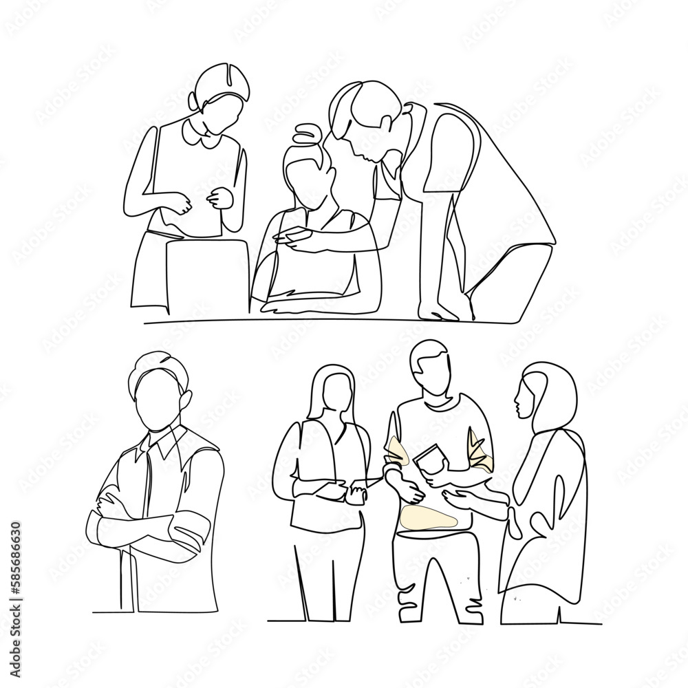 Business people set Business people set