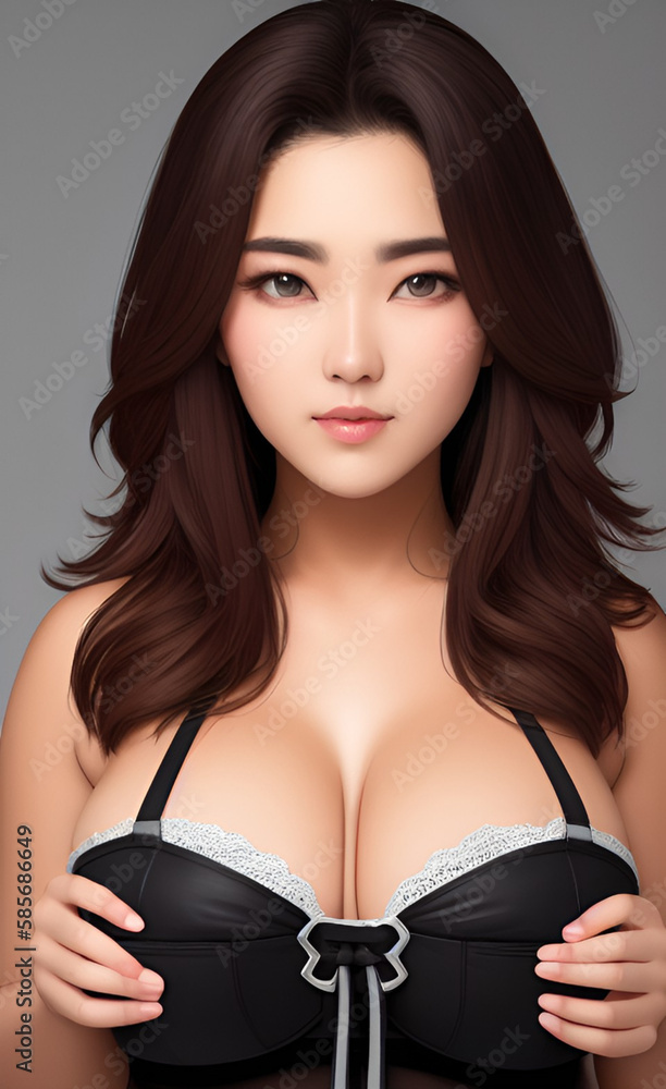Fototapeta premium portrait of a woman. generative AI.
