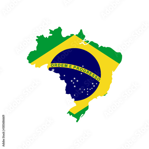 Brazil flags icon set, Brazil independence day icon set vector sign symbol