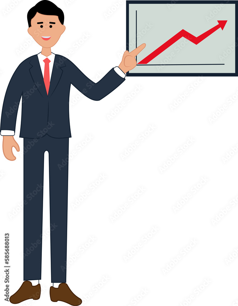 businessman doing presentation chart. businessman showing increasing business graph
businessman doing presentation chart. businessman showing increasing business graph