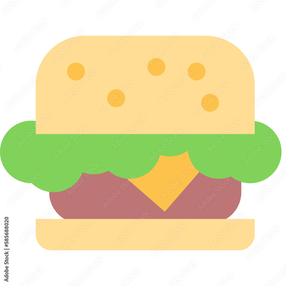 Food and drinks icon. Restaurant Flat icon Vector illustration.