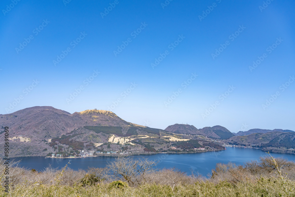 芦ノ湖スカイライン　山伏峠展望台から見た風景