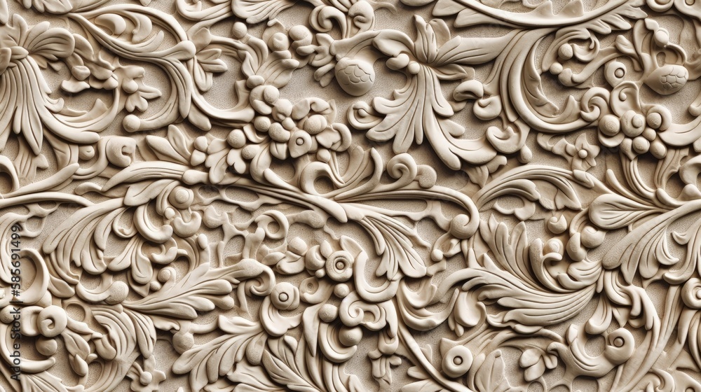 Plaster wall pattern. Background for design. Generative AI.