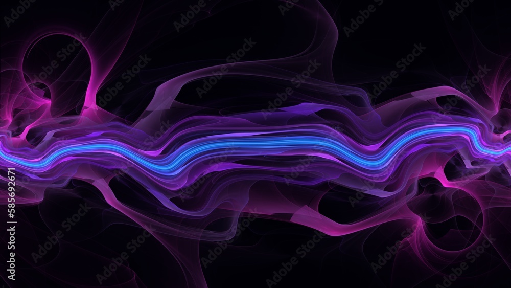 Obraz premium Elegant abstract illustration for art projects, cards, business, posters. 3D illustration, computer-generated fractal