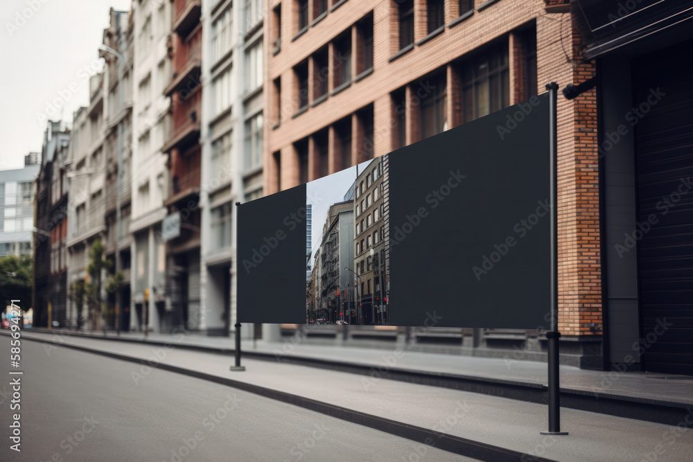 Professional Street Banner Mockup for Advertising Professional Street Banner Mockup for Advertising