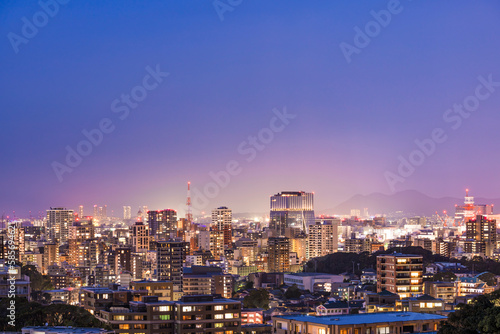 南公園西展望台から望む福岡市天神の夜景 © kai