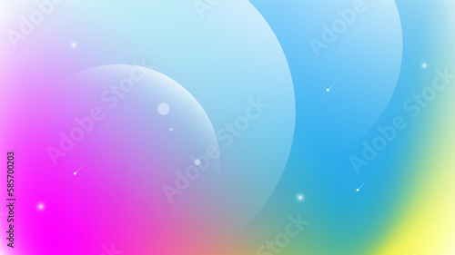 Modern Abstract Background Space and Blue Pink Yellow Gradient Color