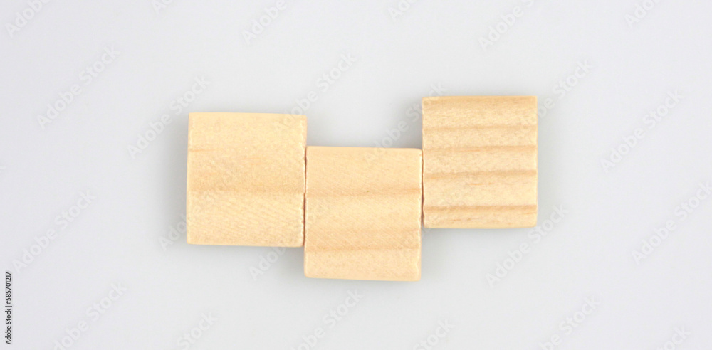 Wooden cube with the letter from word Wooden cube with the letter from word