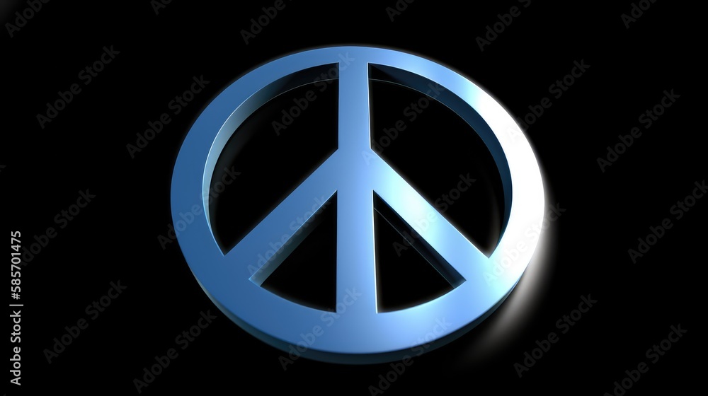 A beautiful peace sign. Generative AI image A beautiful peace sign. Generative AI image
