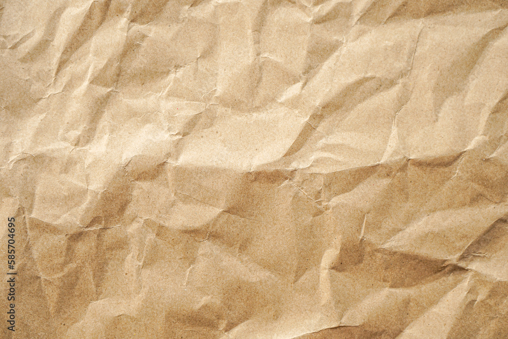 Obraz premium crumpled brown paper