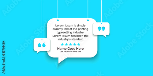 Creative Testimonial, What our Clients Say, Quote , Review, Feedback, Infographic Template, Label, Customer Feedback Editable Vector Illustration 