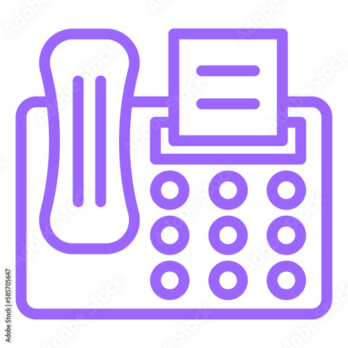 Vector Design Fax Icon Style