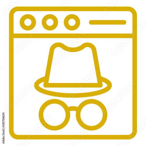 Vector Design Incognito Icon Style