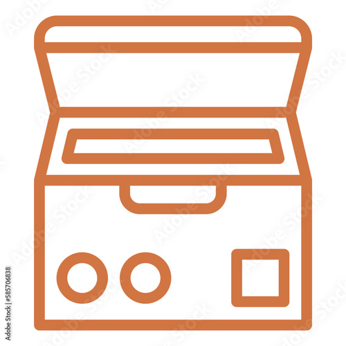 Vector Design Deep Freezer Icon Style