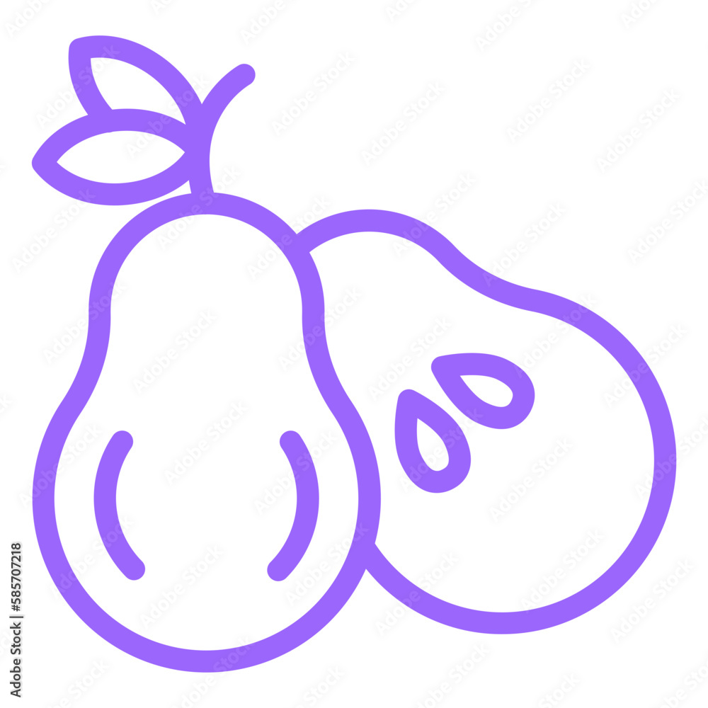 Obraz premium Vector Design Pear Icon Style