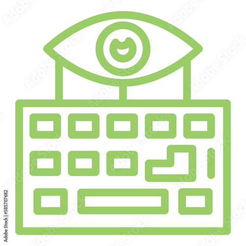 Vector Design Keylogger Icon Style