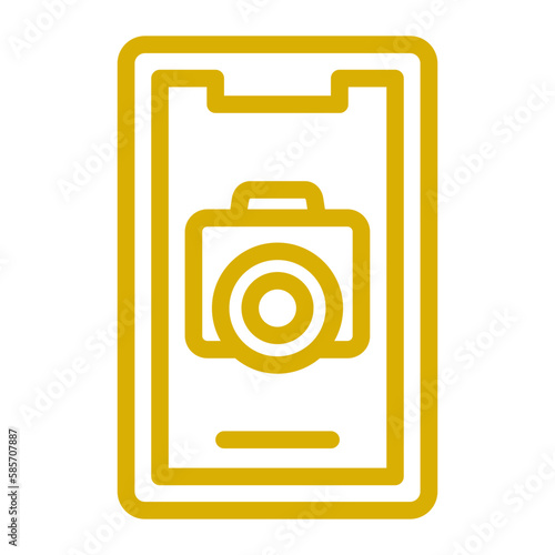 Vector Design Mobile Camera Icon Style