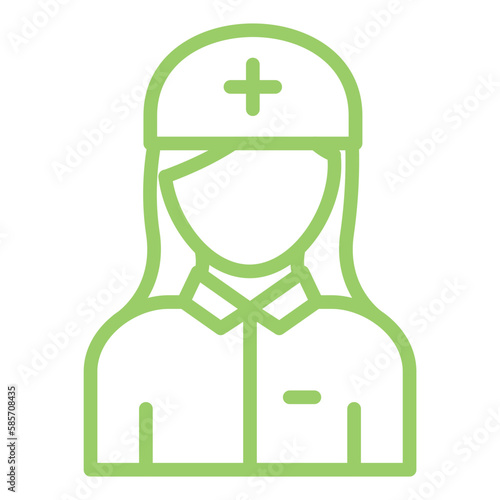 Vector Design Nurse Icon Style