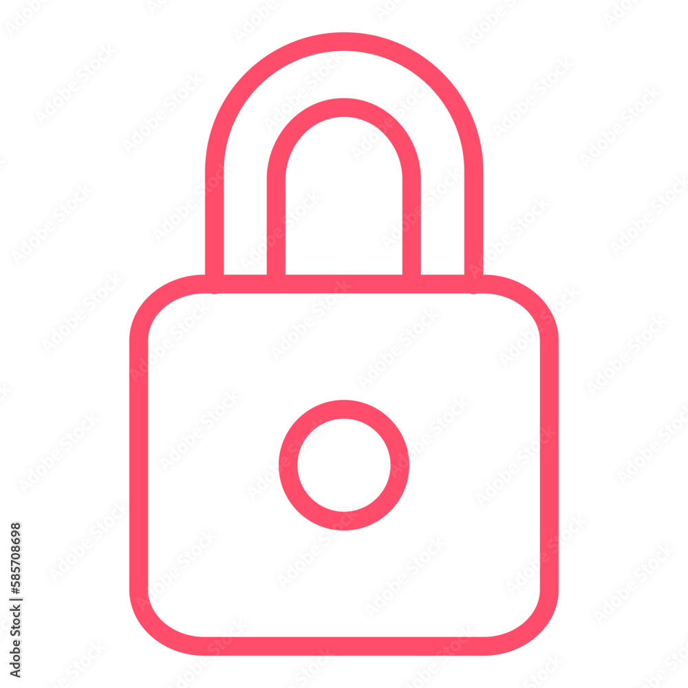 Vector Design Locked Icon Style Vector Design Locked Icon Style