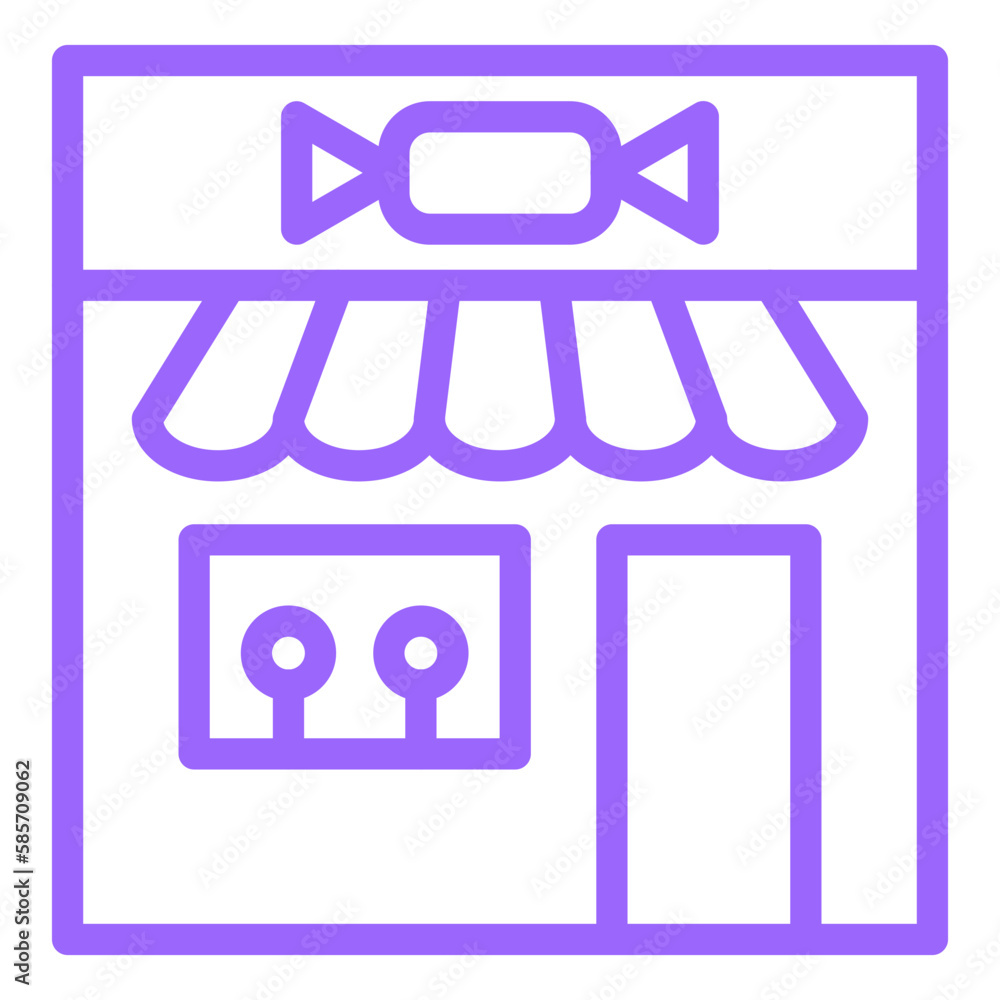 Vector Design Candy Shop Icon Style Vector Design Candy Shop Icon Style