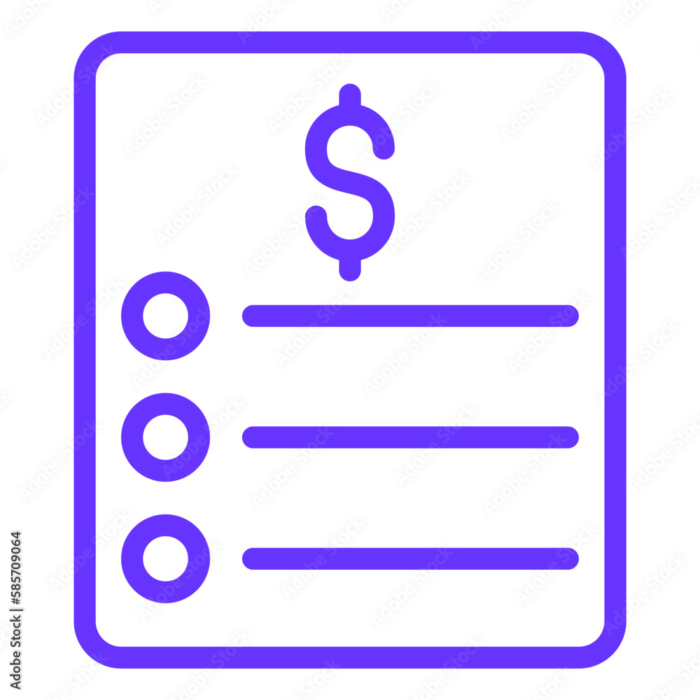 Vector Design Price List Icon Style