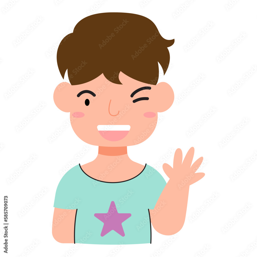 kid avatar smile illustration