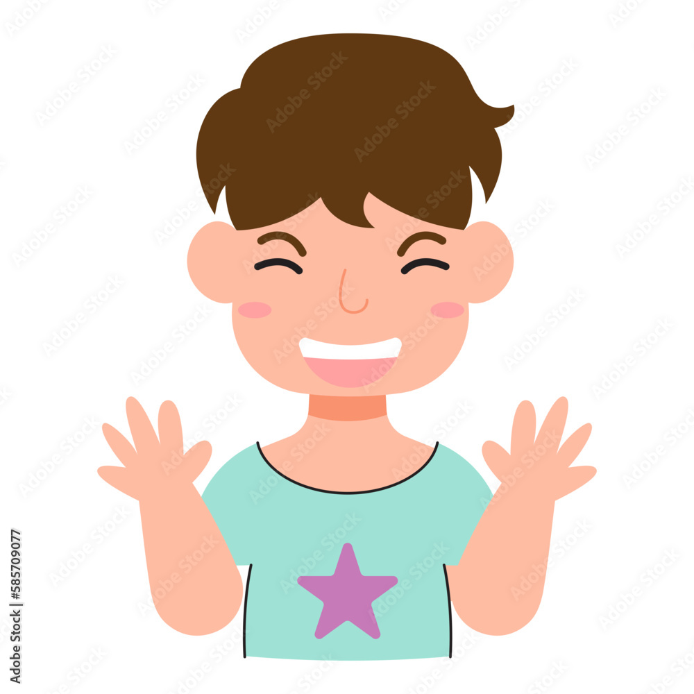 kid avatar smile illustration