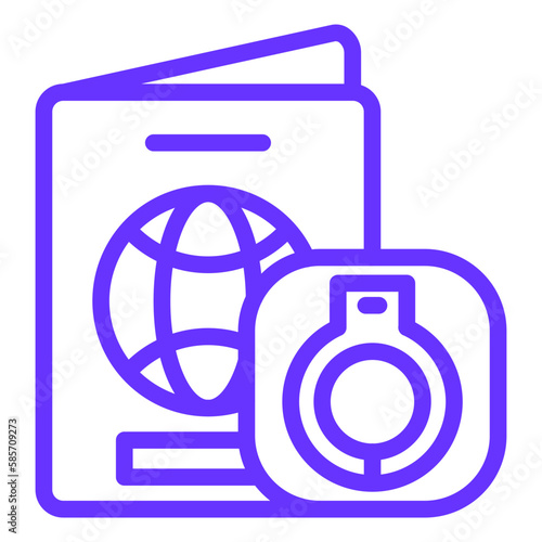 Vector Design Deported Icon Style
