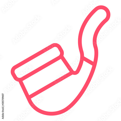 Vector Design Smoking Pipe Icon Style