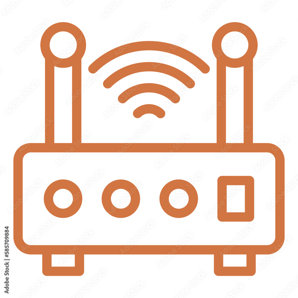 Vector Design Wireless Router Icon Style Vector Design Wireless Router Icon Style