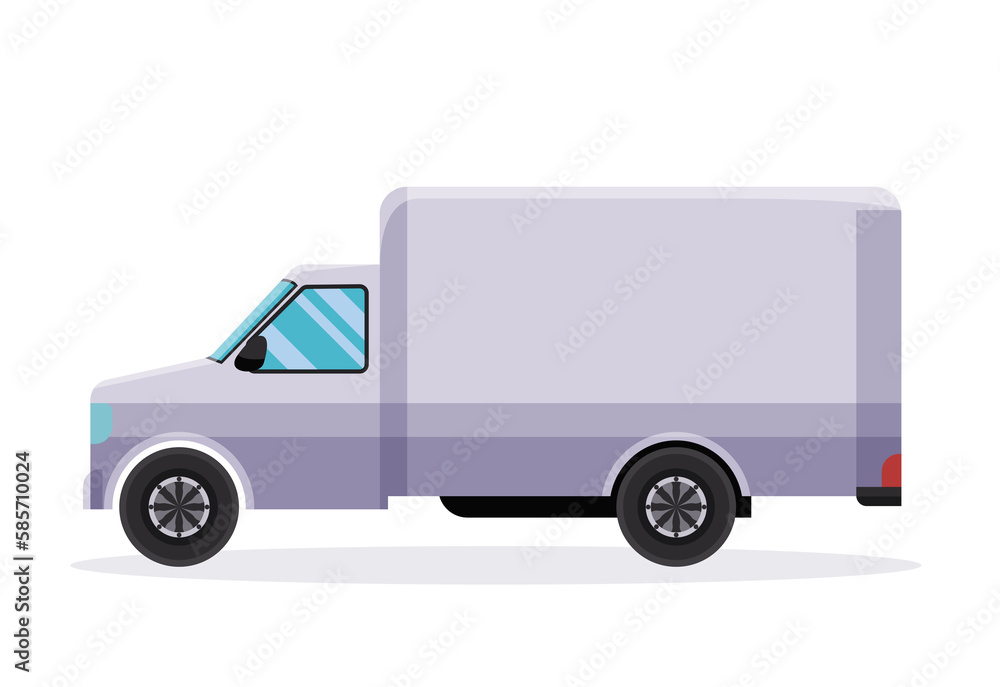 Express delivery truck. delivery vehicle