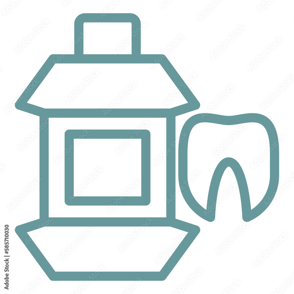 Obraz premium Vector Design Mouthwash Icon Style
