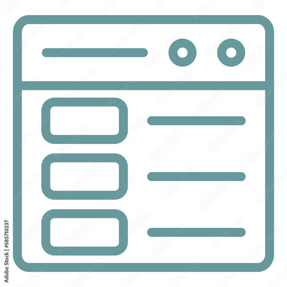 Vector Design Web Layout Icon Style Vector Design Web Layout Icon Style