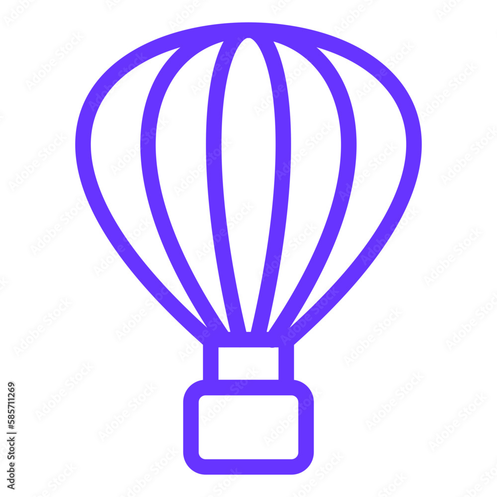 Obraz premium Vector Design Air Balloon Icon Style
