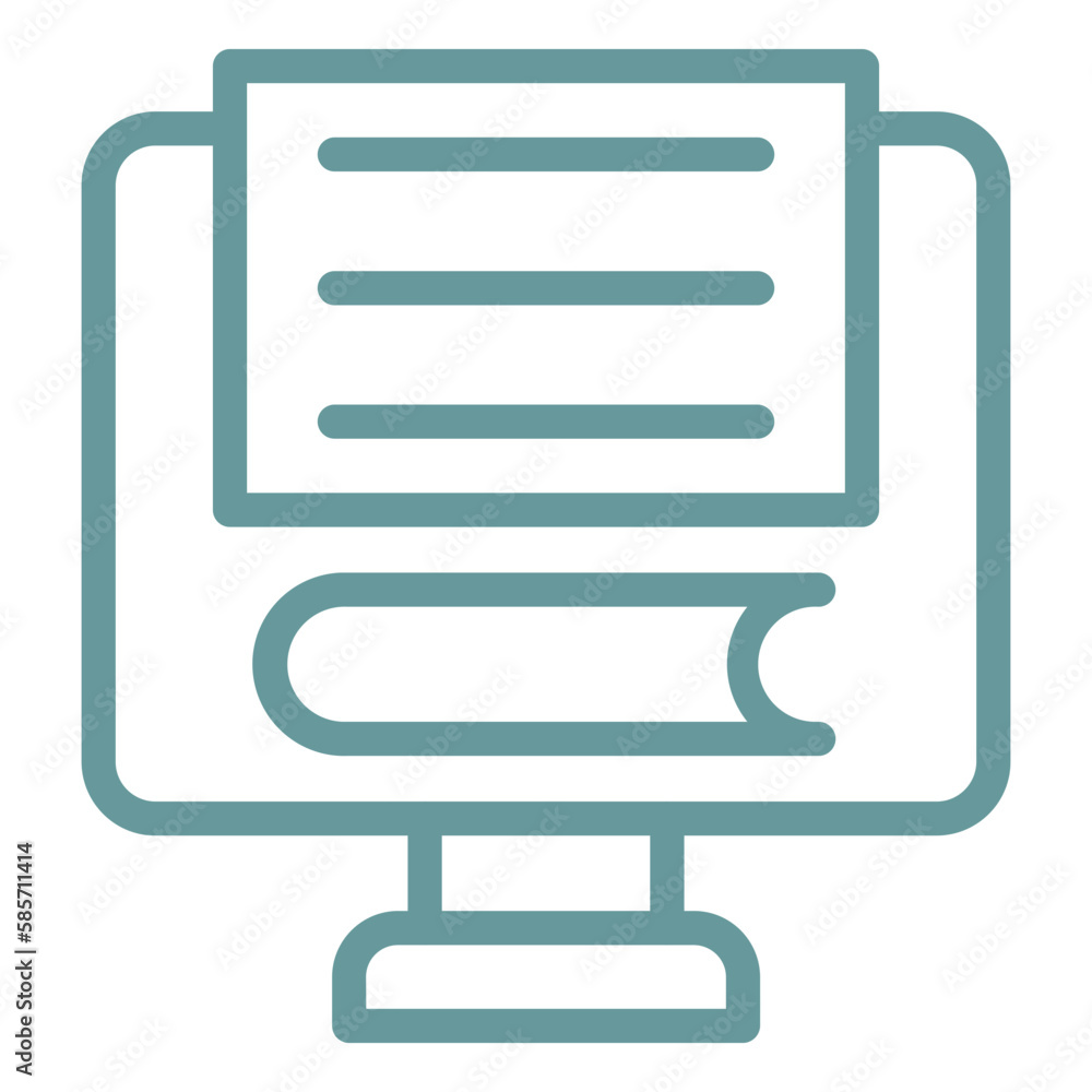 Vector Design Online Exam Icon Style Vector Design Online Exam Icon Style
