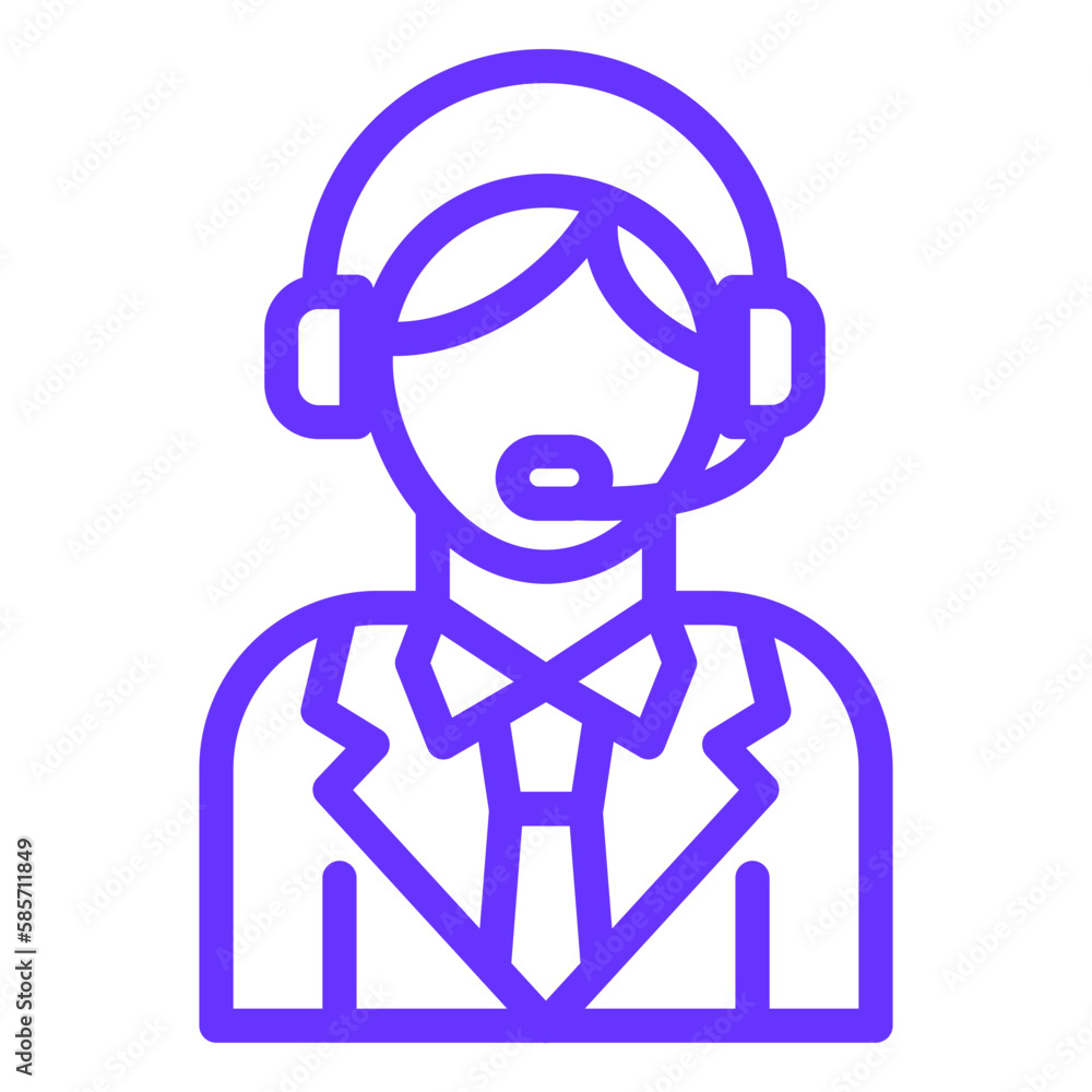 Vector Design Customer Service Icon Style Vector Design Customer Service Icon Style