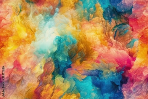 vibrant and colorful abstract background. Generative AI