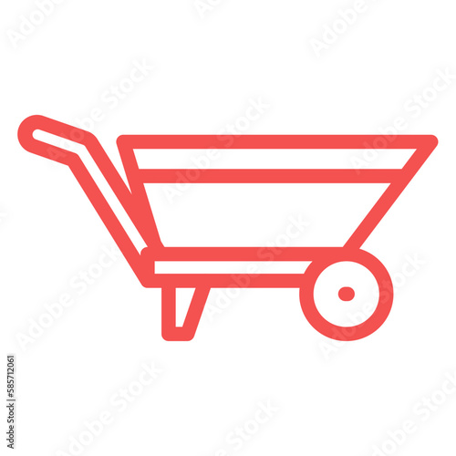 Vector Design Wheelbarrow Icon Style