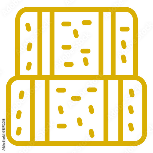 Vector Design Hay Bale Icon Style
