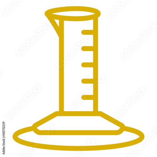 Vector Design Graduated Cylinder Icon Style