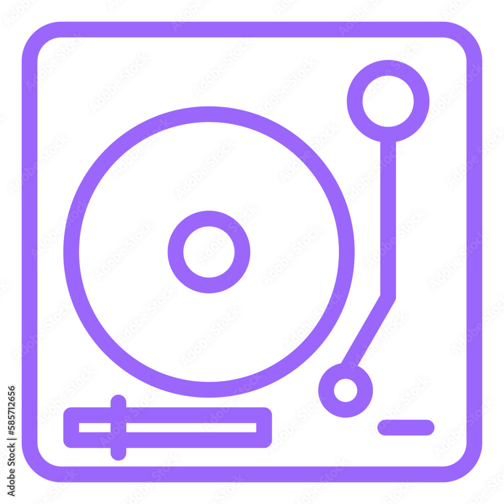 Vector Design Turntable Icon Style Vector Design Turntable Icon Style