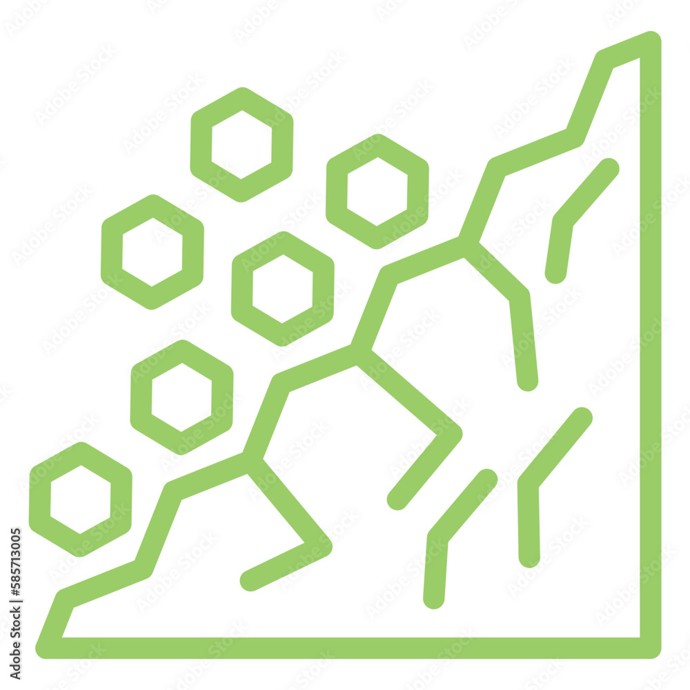 Vector Design Landslide Icon Style Vector Design Landslide Icon Style