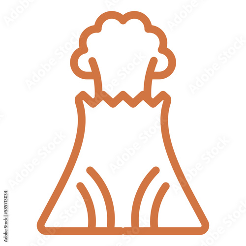 Vector Design Volcano Icon Style