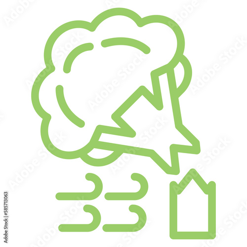 Vector Design Tree Broken Icon Style