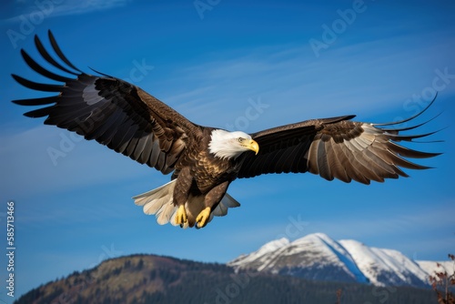 Wallpaper Mural American bald eagle, generative AI Torontodigital.ca