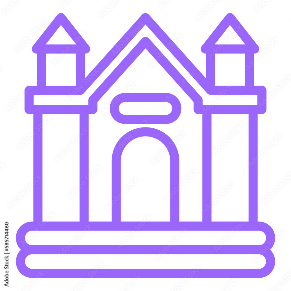 Vector Design Bouncy Castle Icon Style Vector Design Bouncy Castle Icon Style