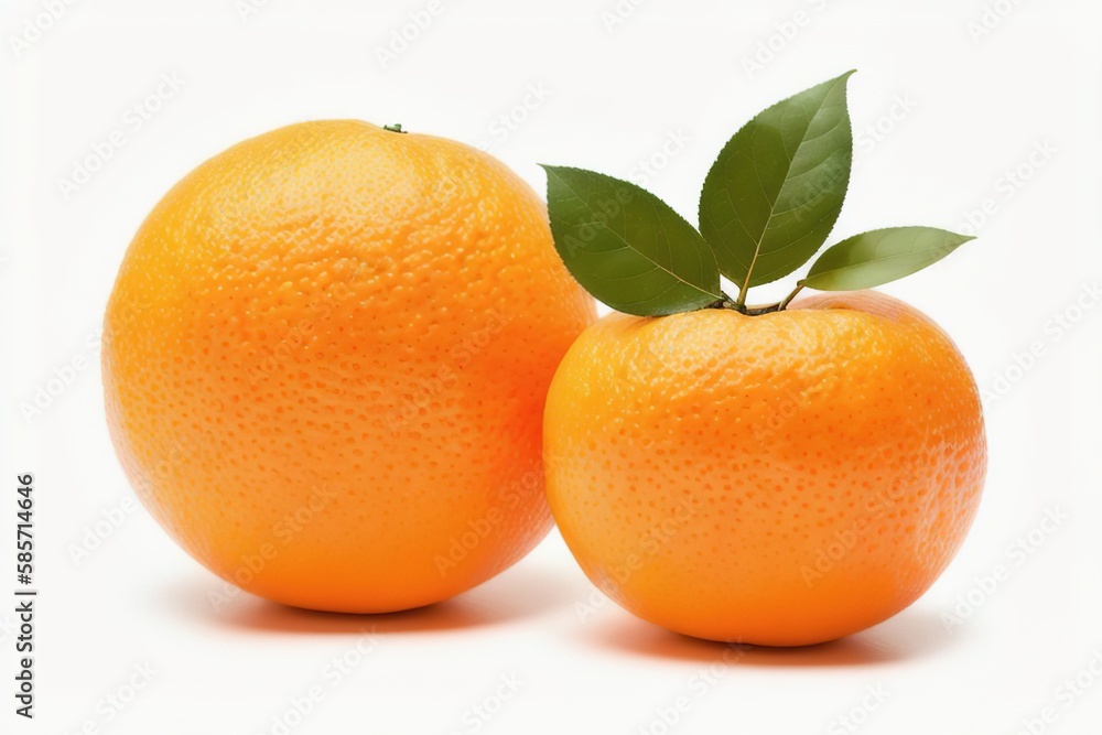 Group of slices, whole of fresh orange fruits isolated on white background, Generative AI. Group of slices, whole of fresh orange fruits isolated on white background, Generative AI.